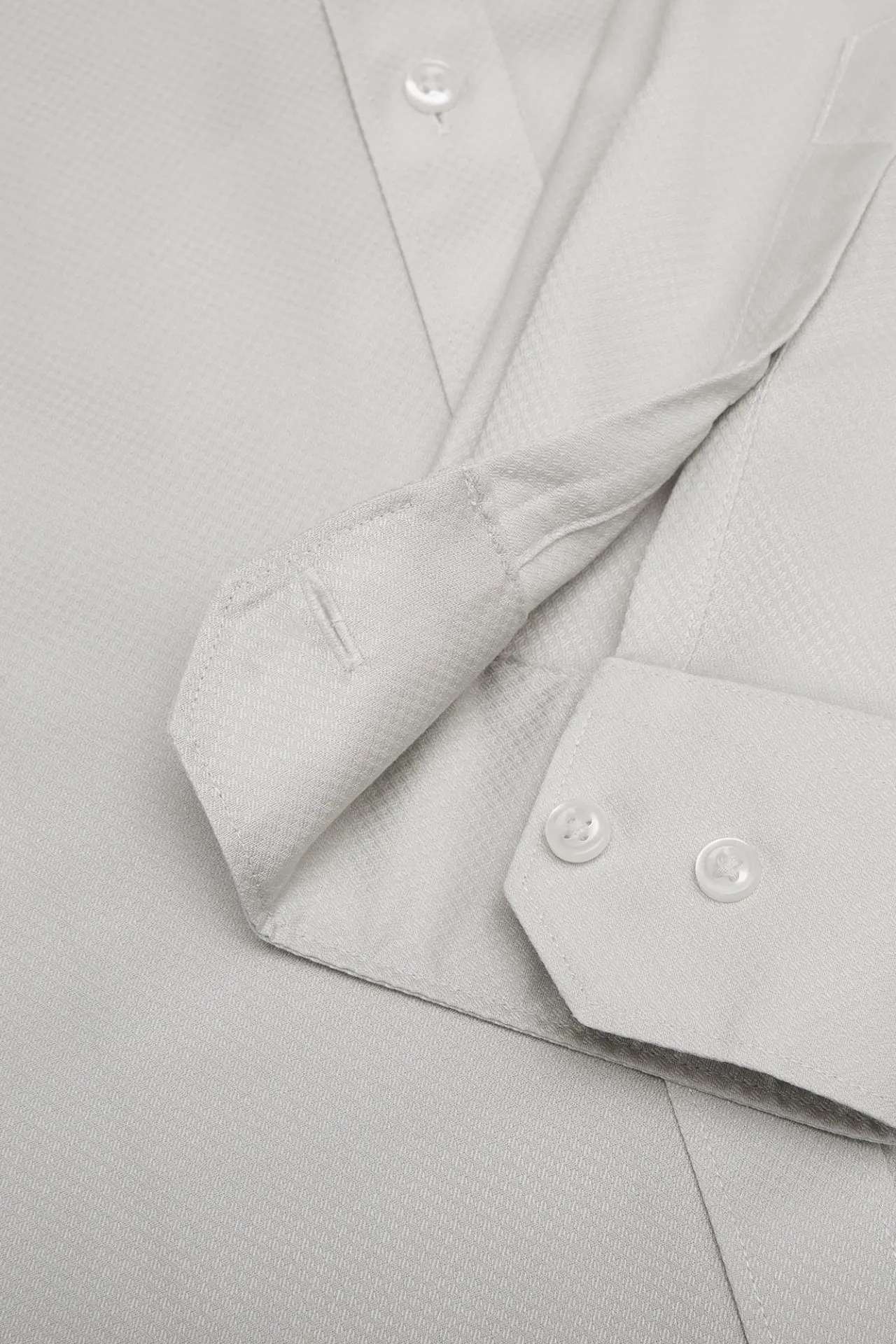 Non-Iron Cotton Stretch Smart Fit Textured Shirt