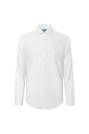 Non-Iron Cotton Stretch Smart Fit Textured Shirt