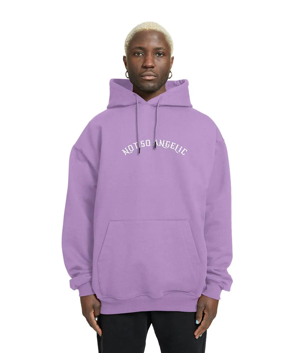 Not So Angelic Relaxed Fit Drop Shoulder Hoodie