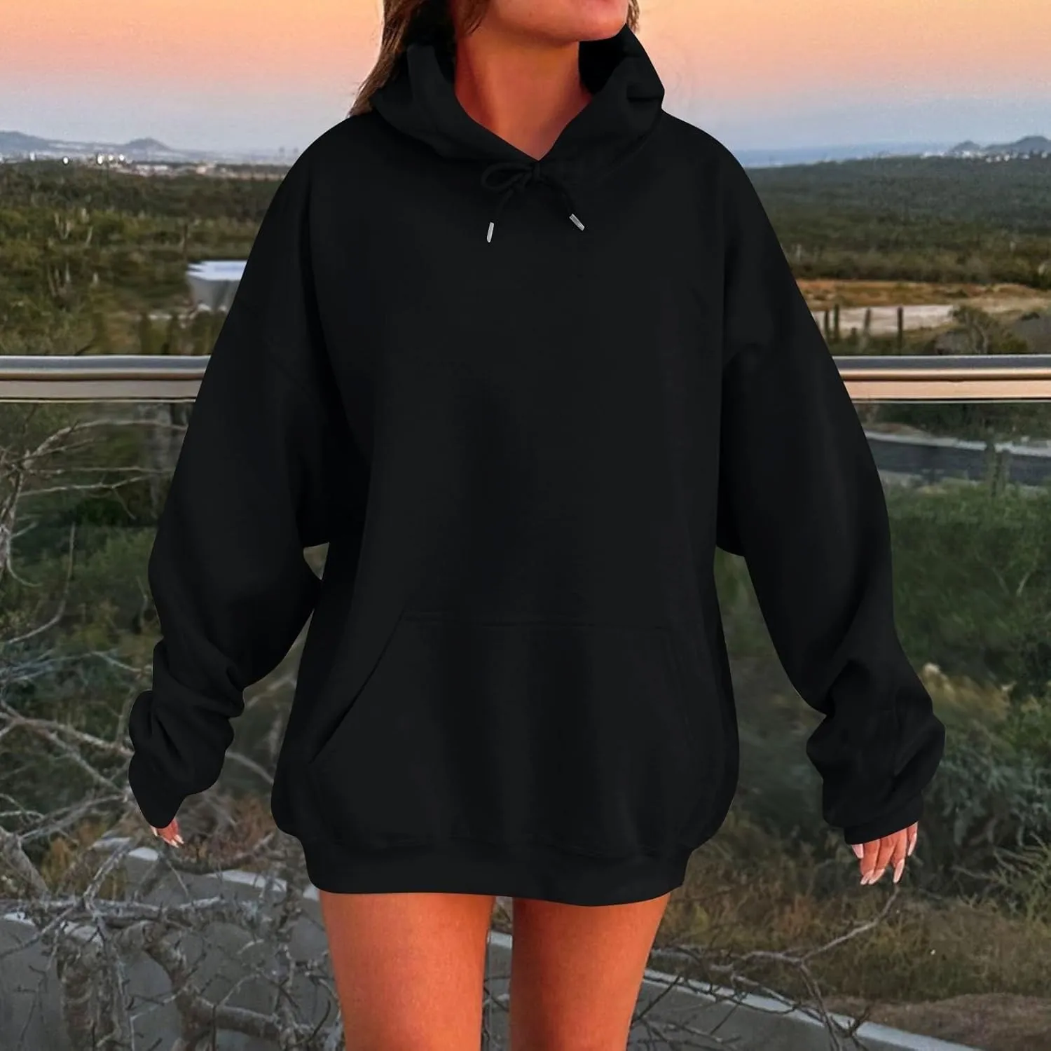 Oversized Hoodies for Women Winter Cotton Sweatshirts Pullover 2024 Fashion Tops Trendy Outfits