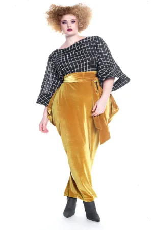 Oversized Window Pane Blouse- JIBRI