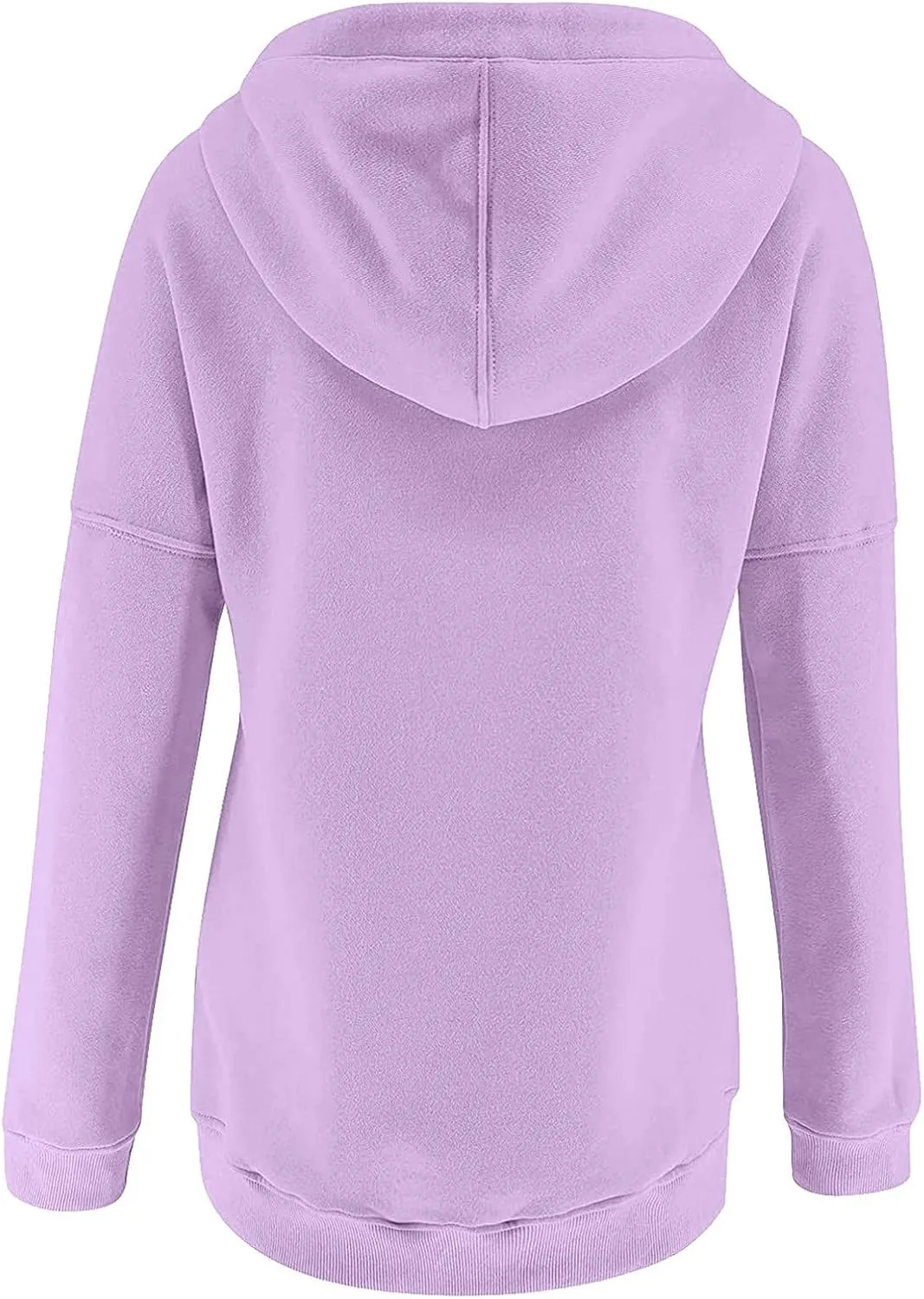 PETYCZEN Oversized Sweatshirts for Women 2023 Fall Clothes Casual Long Sleeve Button Down Y2K Hoodie Drawstring Pullover Tops