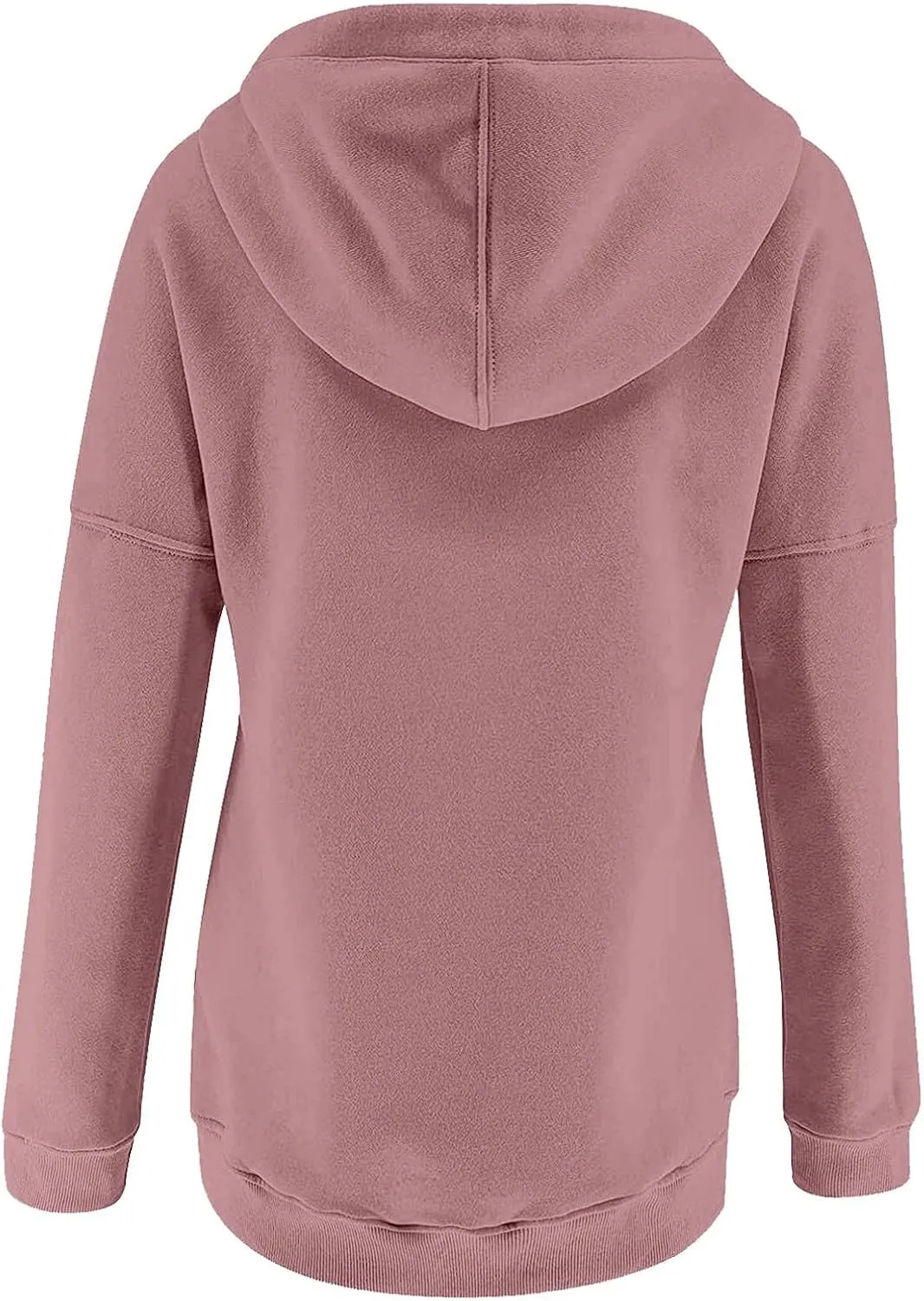 PETYCZEN Oversized Sweatshirts for Women 2023 Fall Clothes Casual Long Sleeve Button Down Y2K Hoodie Drawstring Pullover Tops