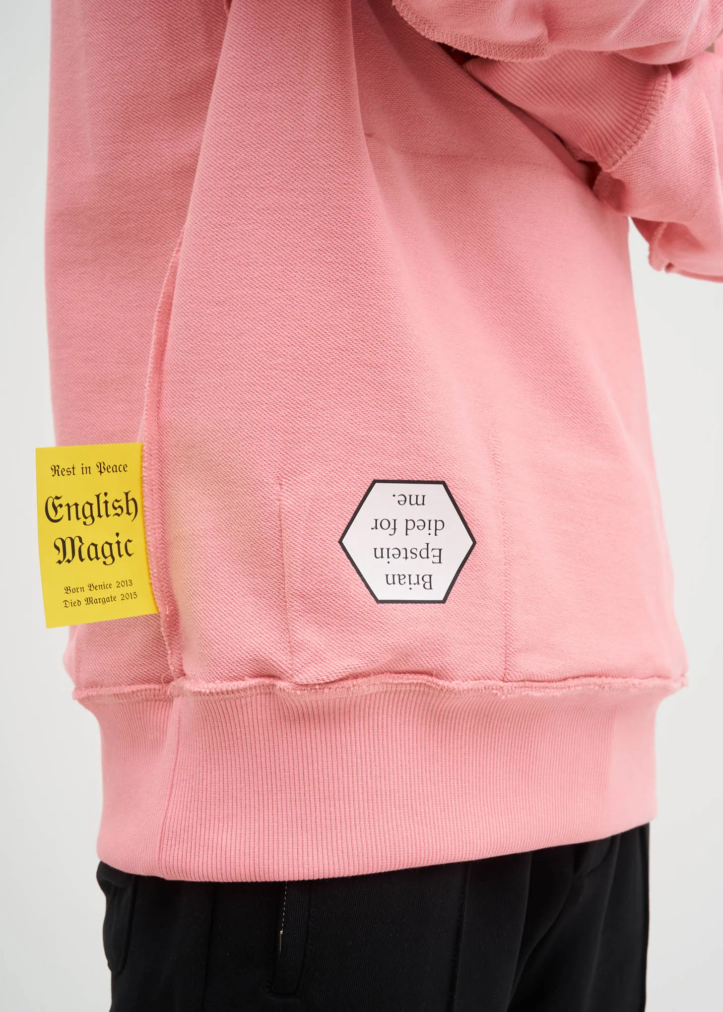 Pink Patch Pocket Hoodie