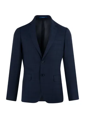 Plaid Pattern Slim Fit Suit
