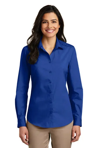 Port Authority® LW100 Ladies Long Sleeve Carefree Poplin Shirt