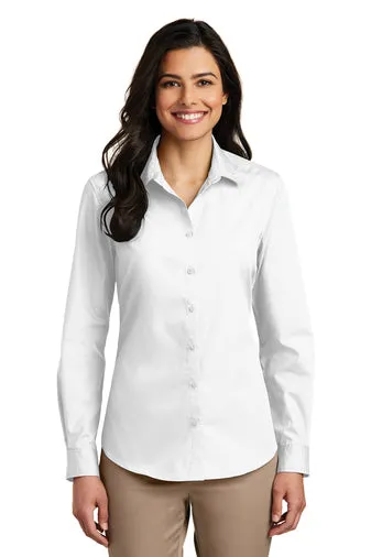 Port Authority® LW100 Ladies Long Sleeve Carefree Poplin Shirt