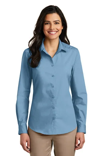 Port Authority® LW100 Ladies Long Sleeve Carefree Poplin Shirt