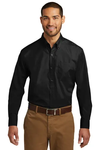 Port Authority® W100 Long Sleeve Carefree Poplin Shirt