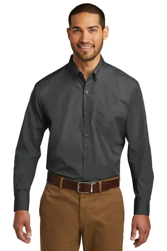 Port Authority® W100 Long Sleeve Carefree Poplin Shirt