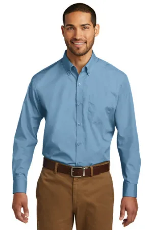 Port Authority® W100 Long Sleeve Carefree Poplin Shirt