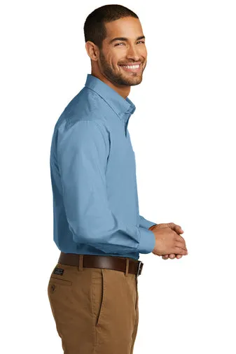 Port Authority® W100 Long Sleeve Carefree Poplin Shirt