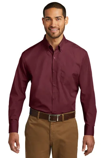 Port Authority® W100 Long Sleeve Carefree Poplin Shirt
