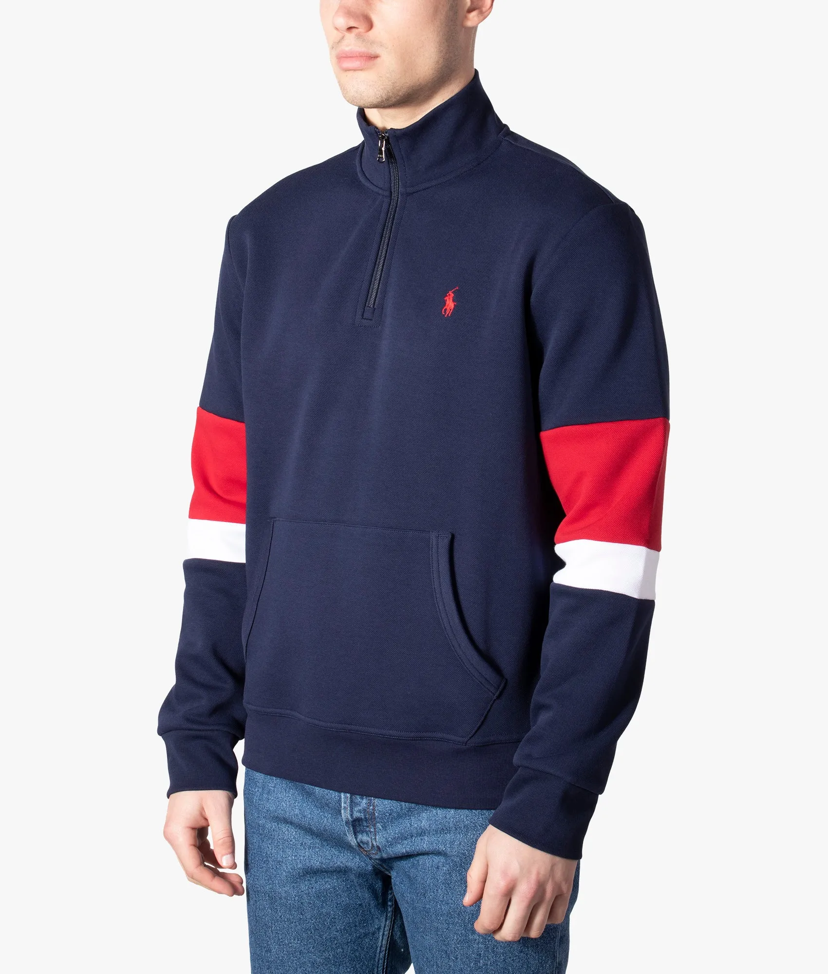Relaxed Fit Quarter Zip  Sweatshirt