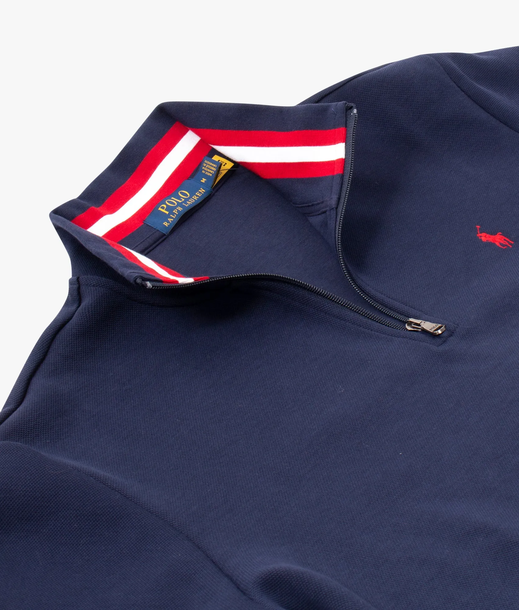 Relaxed Fit Quarter Zip  Sweatshirt