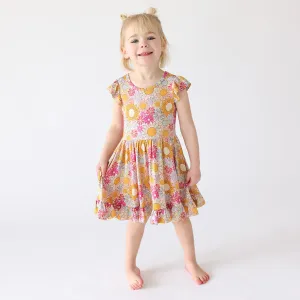 Rosalinda S/S Ruffled Twirl Dress - Size 2T only