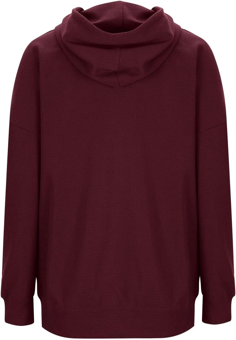 SMIDOW Oversized Hoodies For Women Waffle Knit Hooded Pullover Sweatshirt Fall Outfits Fashion Teen Girls Y2k Clothes 2024