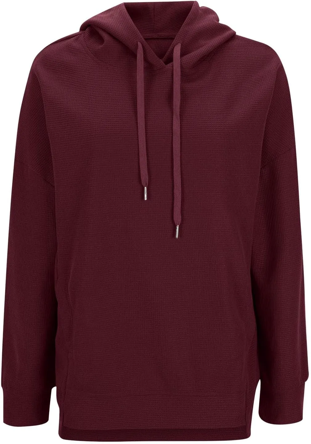 SMIDOW Oversized Hoodies For Women Waffle Knit Hooded Pullover Sweatshirt Fall Outfits Fashion Teen Girls Y2k Clothes 2024