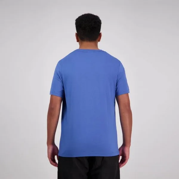 Stripe CCC Tee - bright cobalt