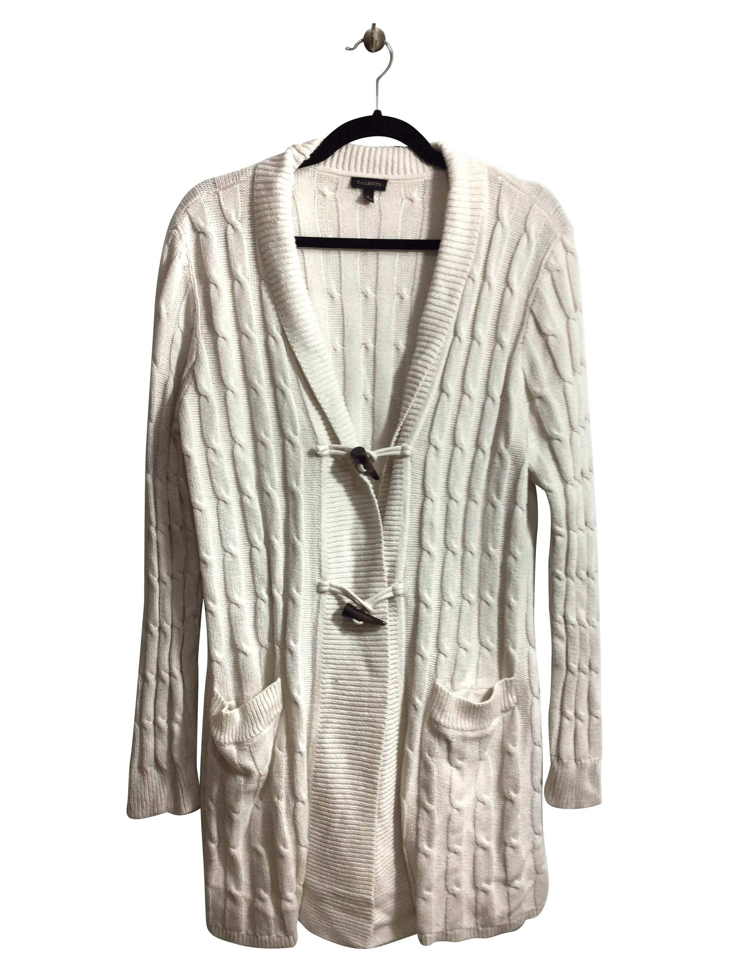TALBOTS Women Cardigans Regular fit in White - L
