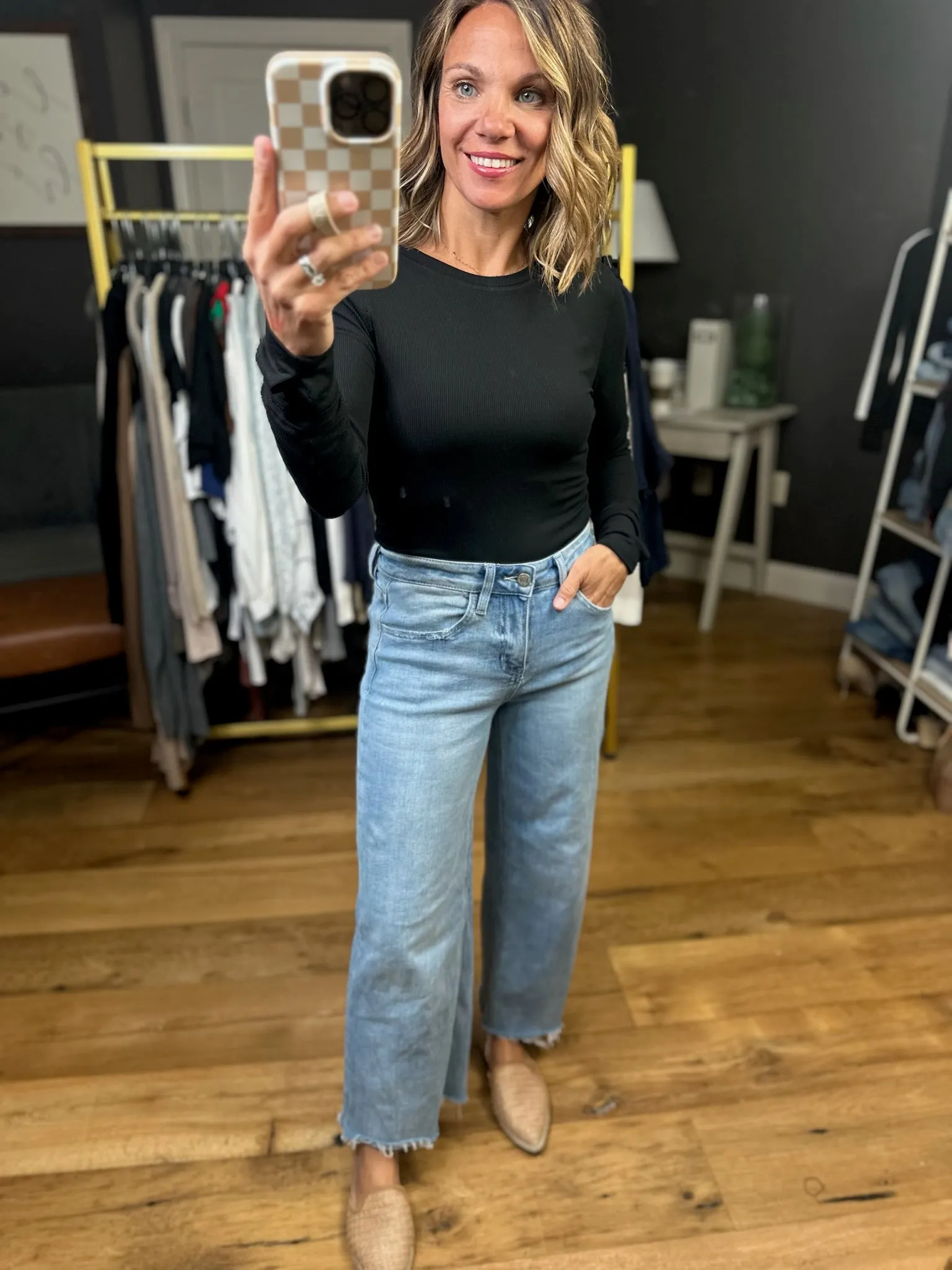 The Lennie Ribbed Long Sleeve Top - Multiple Options