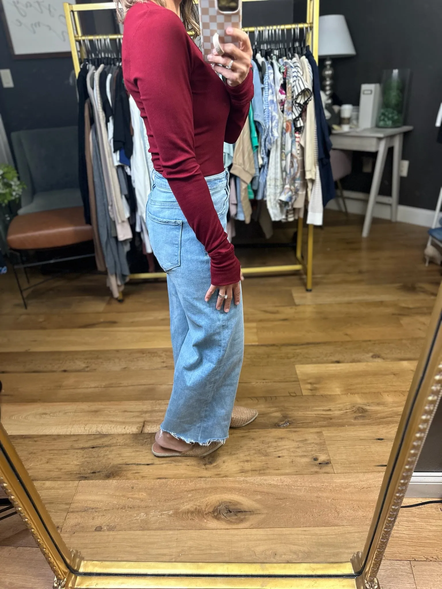 The Lennie Ribbed Long Sleeve Top - Multiple Options