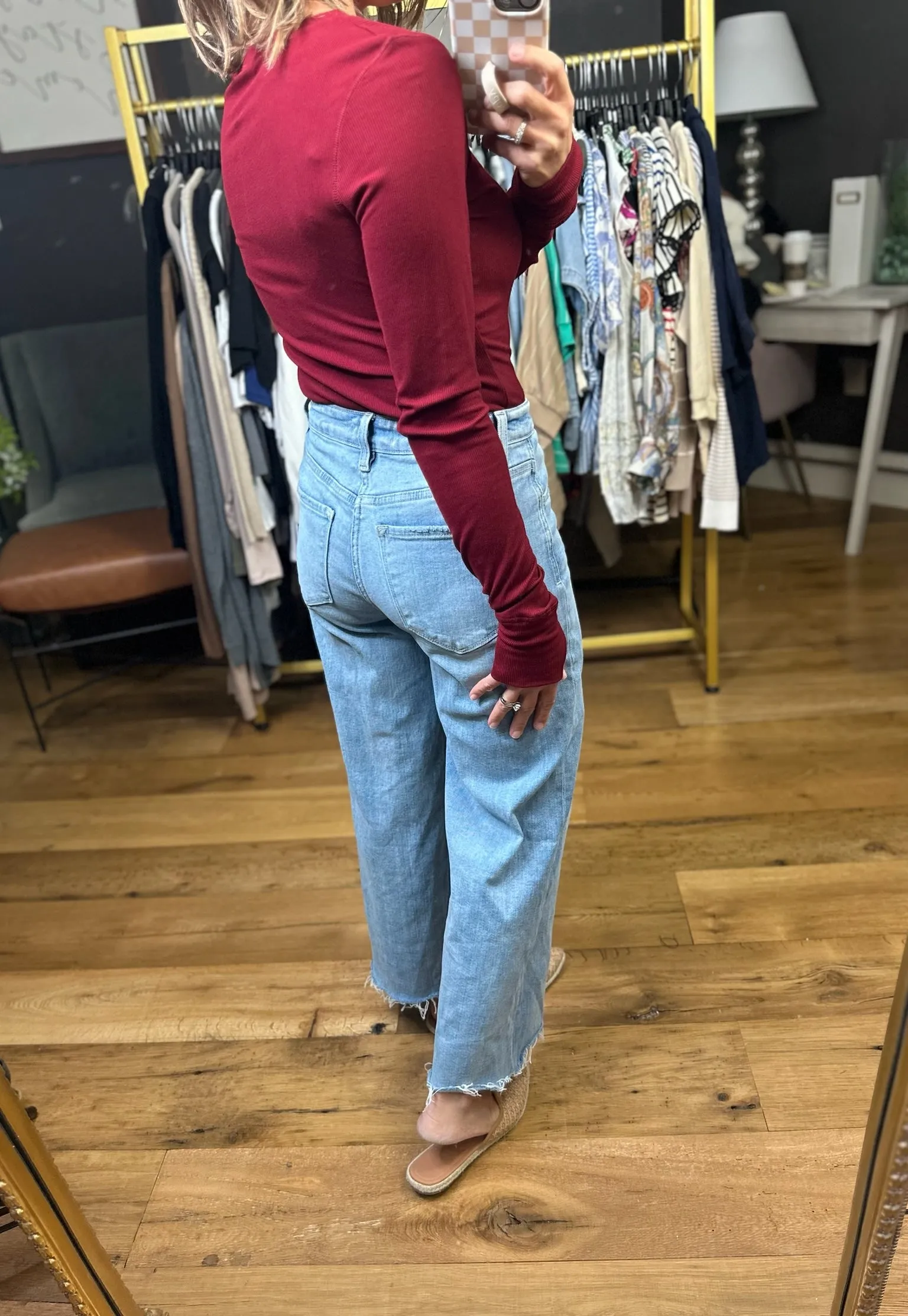 The Lennie Ribbed Long Sleeve Top - Multiple Options
