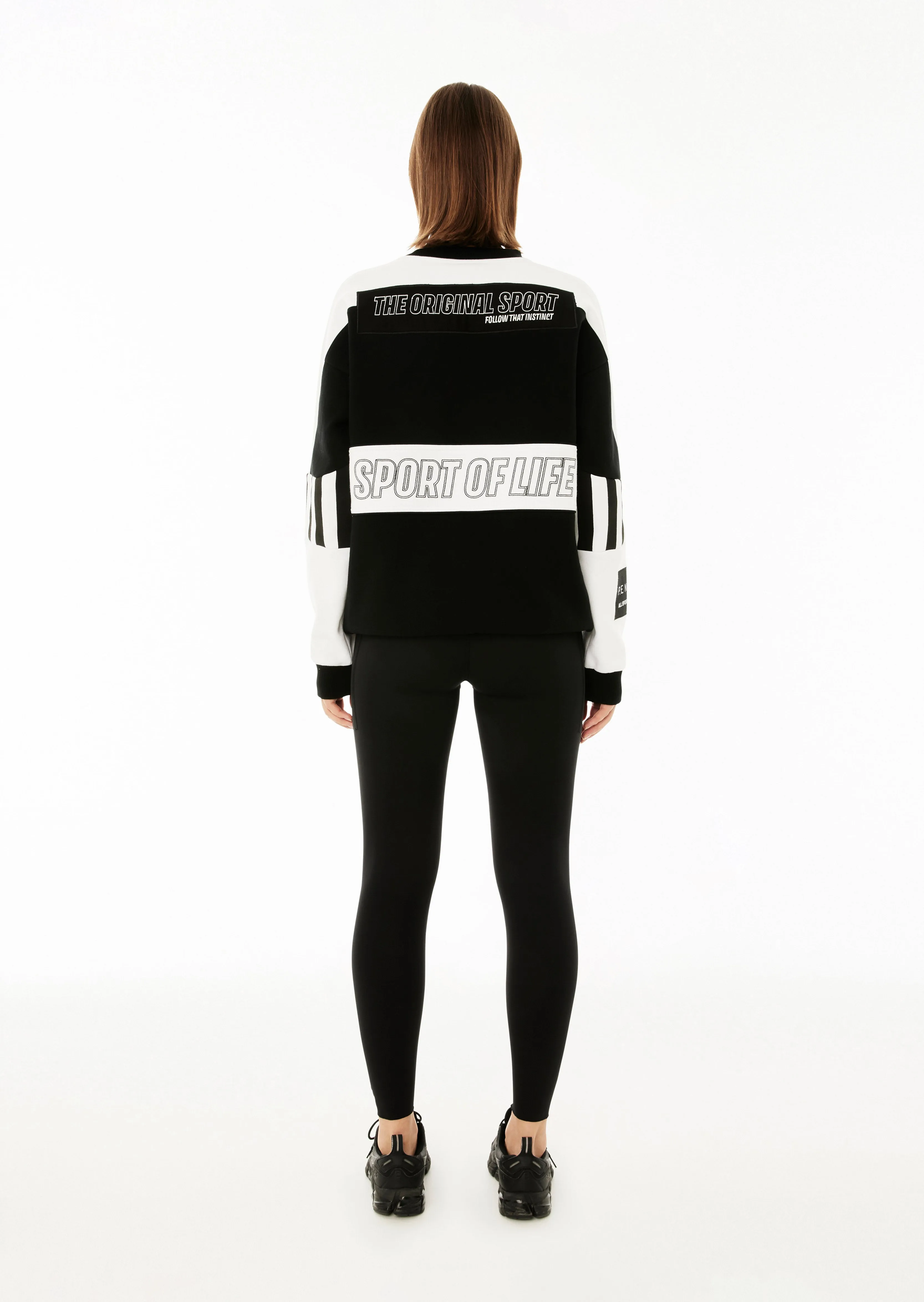 TRACK RECORD SWEAT IN BLACK