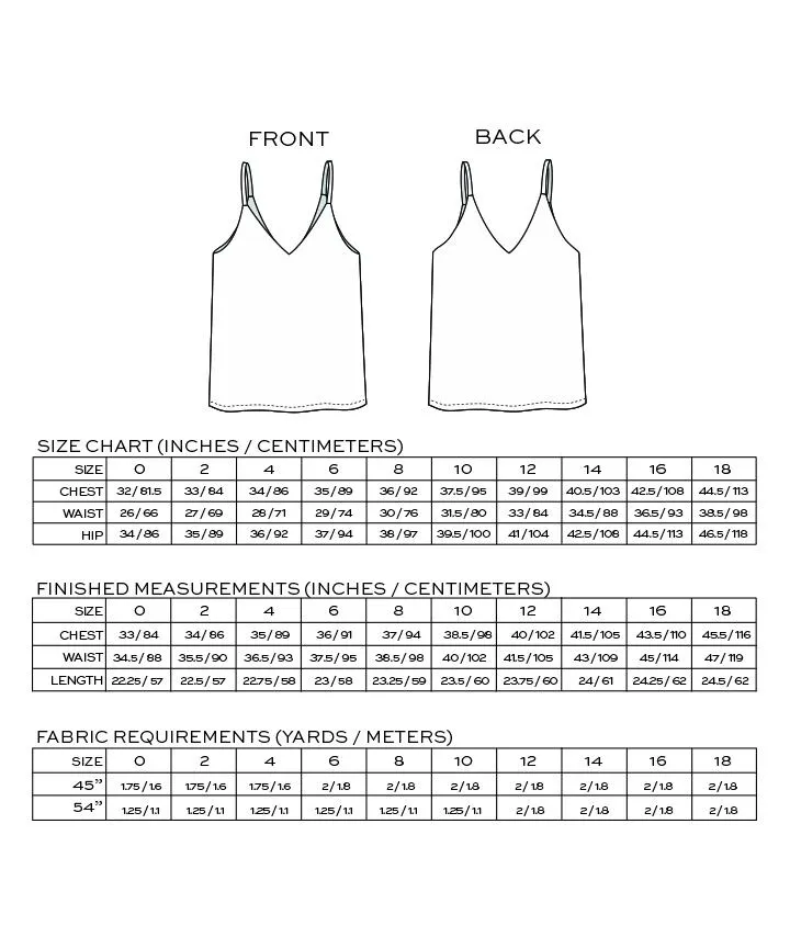 True Bias - Ogden Cami - Various Sizes