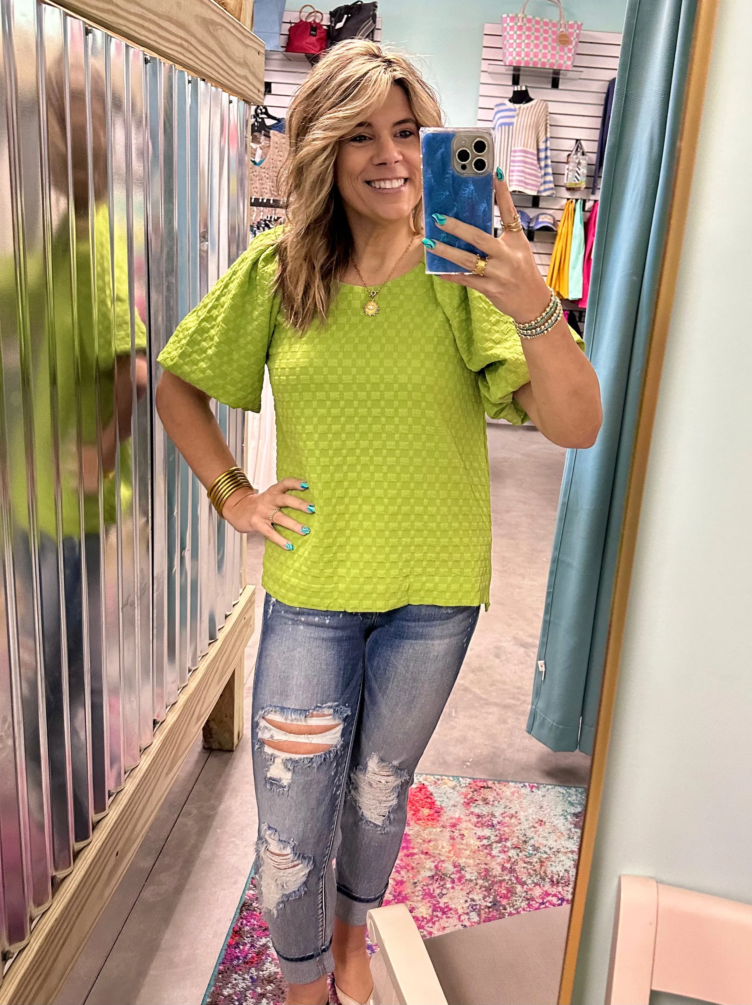Umgee Jacquard Top