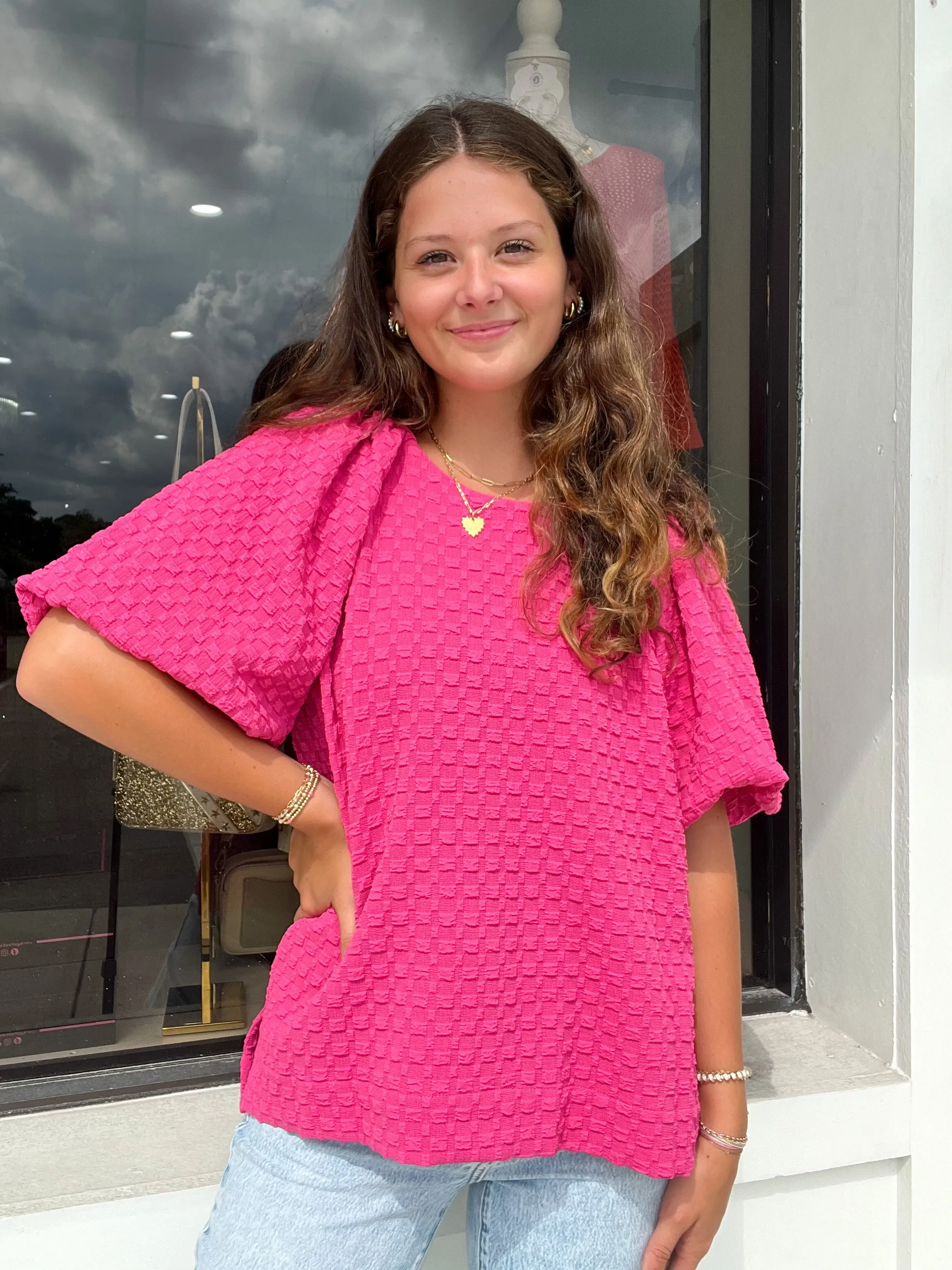 Umgee Jacquard Top