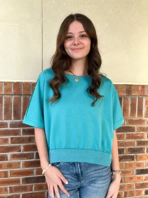 Umgee Lightweight Luxeknit Cropped Sweatshirt