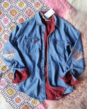 Vintage Quilted Heart Denim Top #2
