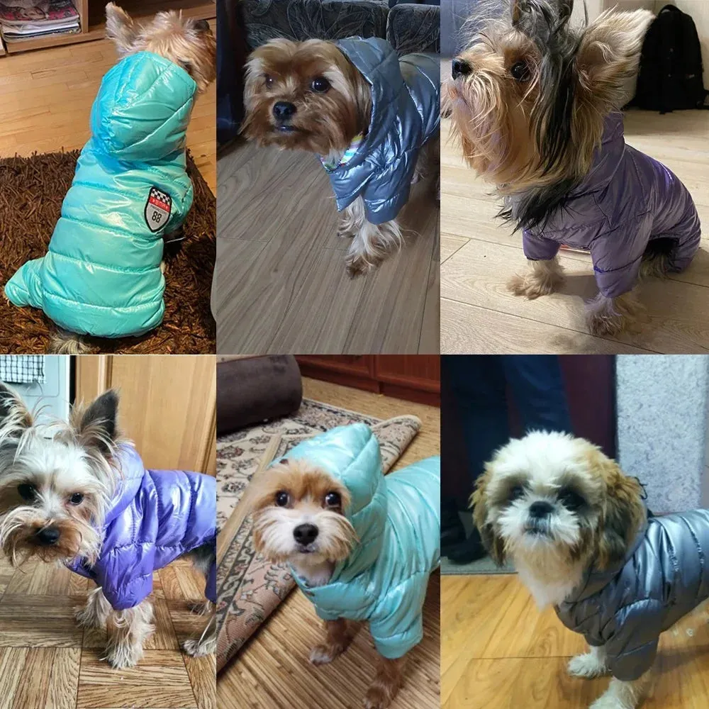 Waterproof Winter Jumpsuit for Small Dogs - Warm Hooded Coat