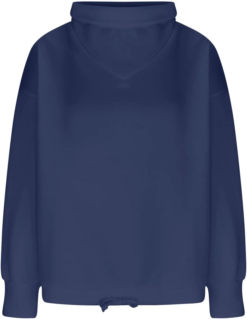 Womens Cowl Neck Sweatshirt Long Sleeve Y2K Hoodies Solid Color Loose Ual Pullover Tops 2024 Fall Winter Clothes