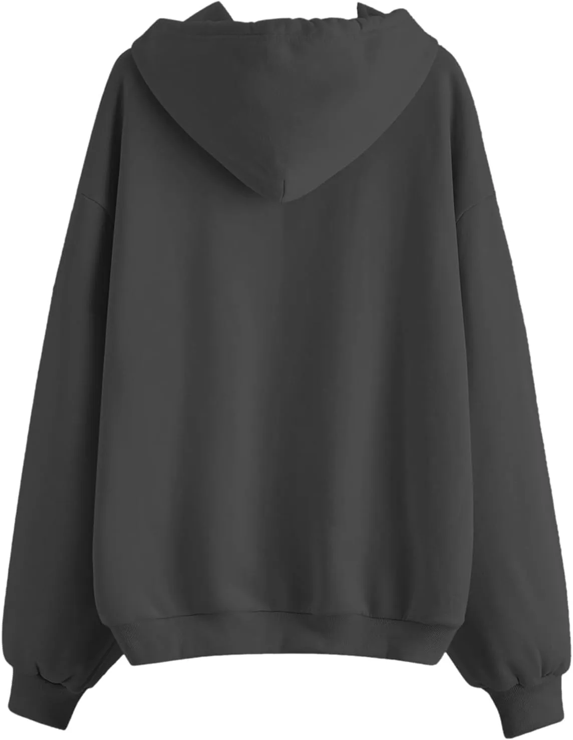 Womens Oversized Zip Up Hoodies Long Sleeve Fall Casual Sweatshirts Jacket Trendy Y2k Hoodie with Pocket, Medium