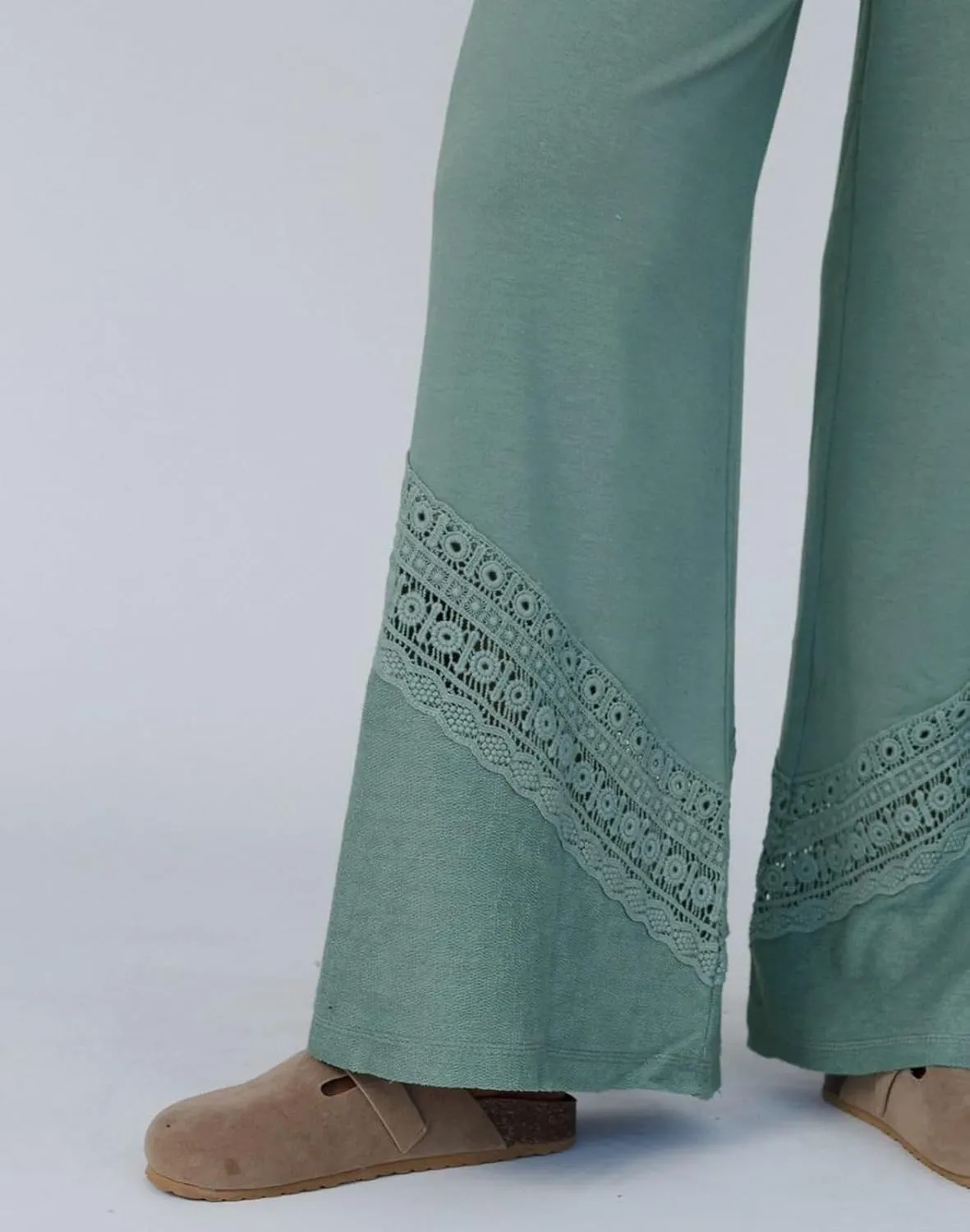 Womens Wide Leg Pants Casual Hollow Out Loose Lounge Pants Summer Palazzo Pant Trousers with Pockets 2025