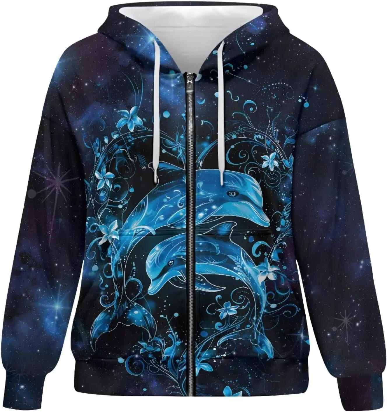 Womens Zip Up Hoodies Long Sleeve Sweatshirts Fall Outfits Sweaters Casual Fashion Jackets Size XS-4XL