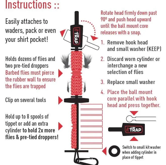 XLT Fly Trap Tippet Holder Pro Series