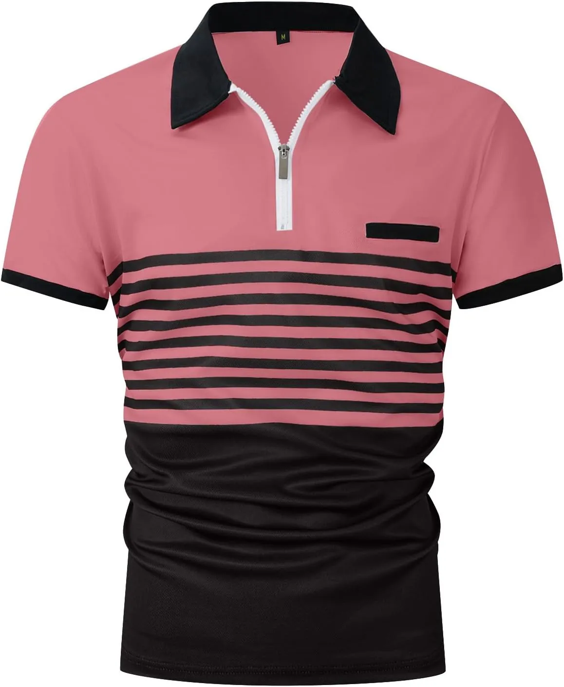 Ymosrh Men's Big and Tall Polo Shirts Golf Tennis Shirt Short Sleeve Casual Work T-Shirt Shirts for Men, M-3XL